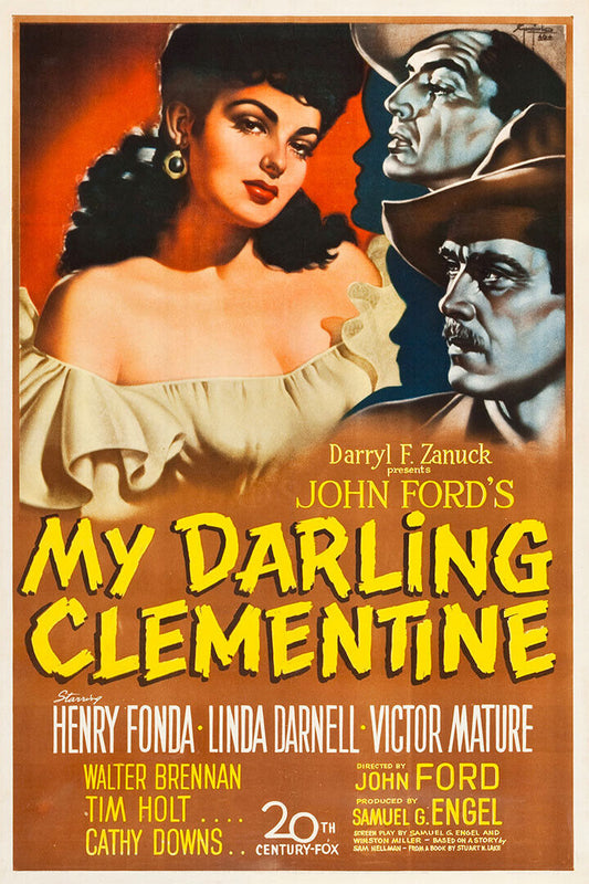 My Darling Clementine Movie Romance Western Drama Poster Wall Art Print Home Wall Decor - xonomax