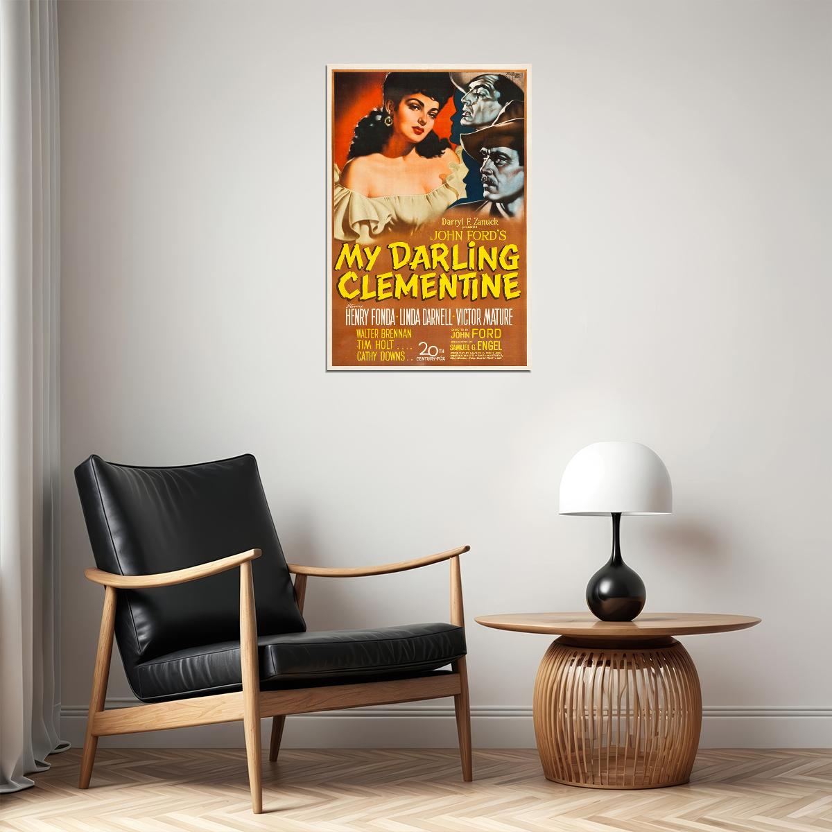 My Darling Clementine Movie Romance Western Drama Poster Wall Art Print Home Wall Decor - xonomax