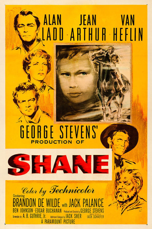 Shane Movie Drama Western Adventure Poster Wall Art Print Home Wall Decor - xonomax