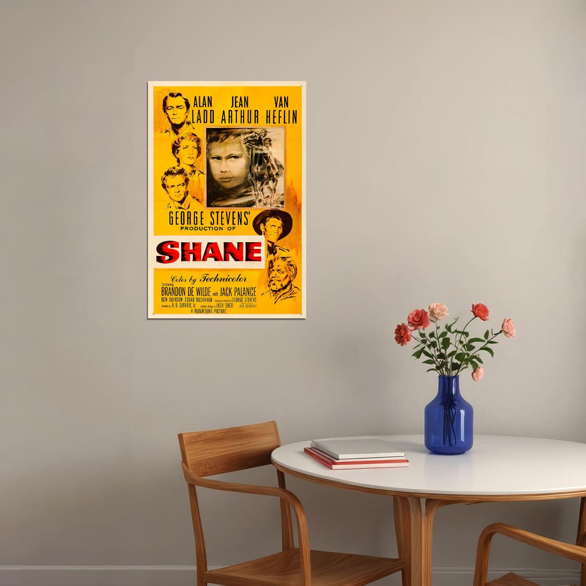 Shane Movie Drama Western Adventure Poster Wall Art Print Home Wall Decor - xonomax