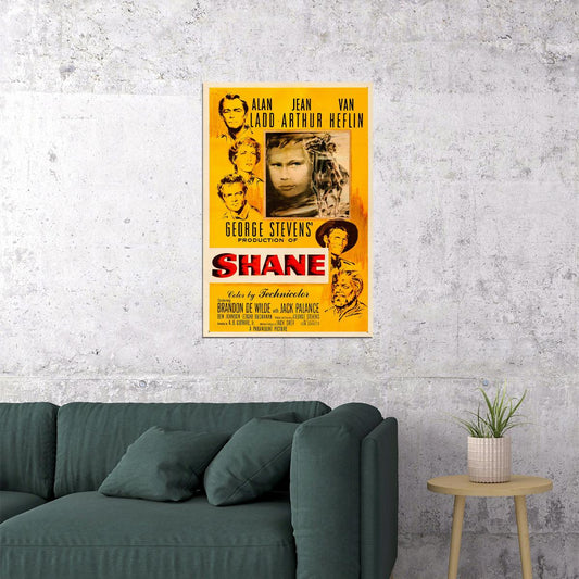 Shane Movie Drama Western Adventure Poster Wall Art Print Home Wall Decor - xonomax