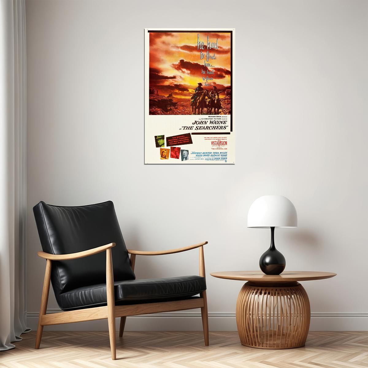 The Searchers Movie Adventure Western Drama Poster Wall Art Print Home Wall Decor - xonomax