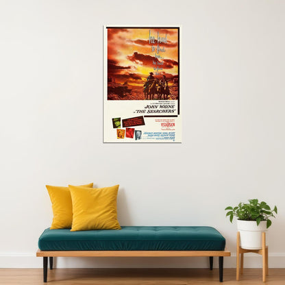 The Searchers Movie Adventure Western Drama Poster Wall Art Print Home Wall Decor - xonomax