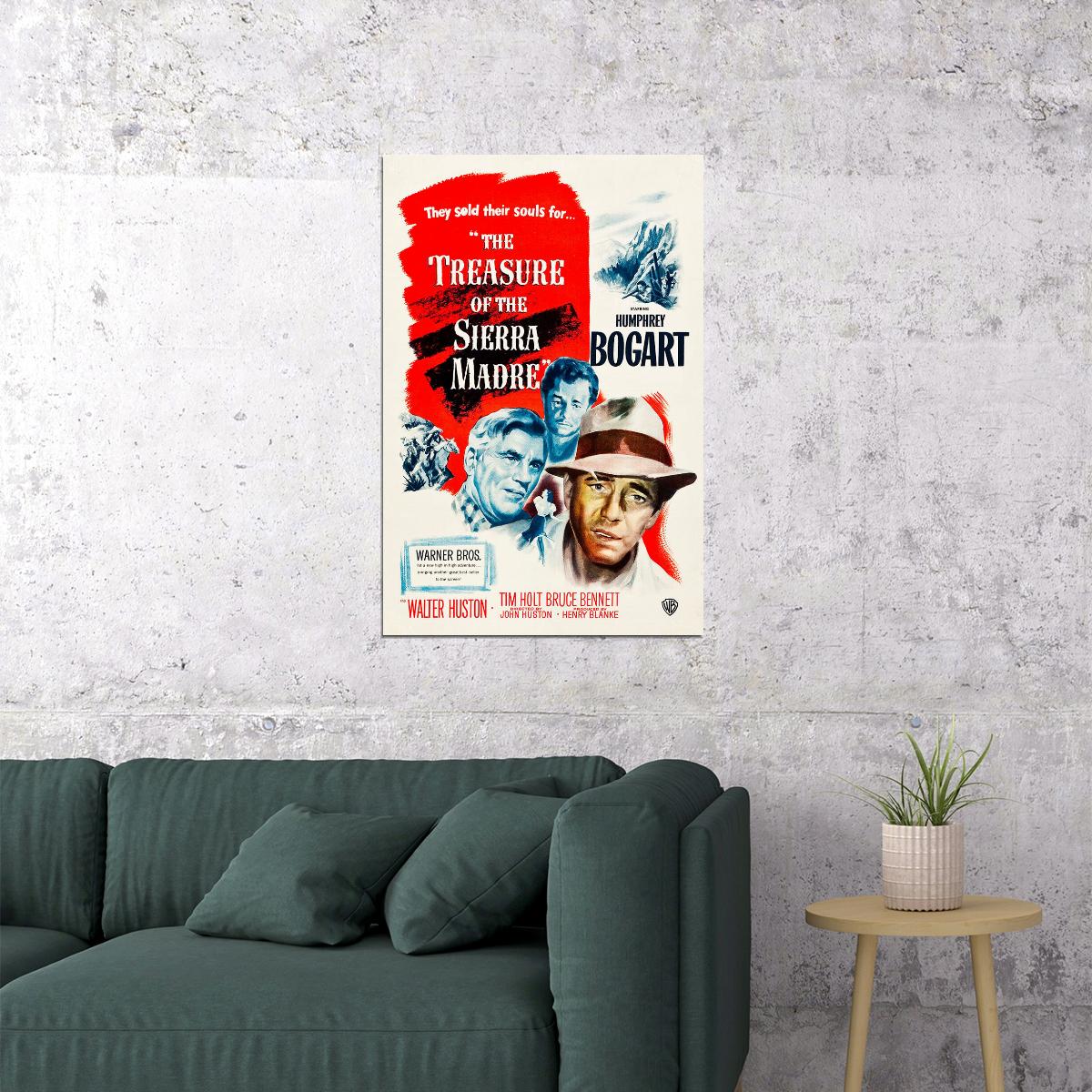 Treasure Of Sierra Madre Movie Action Drama Western Poster Wall Art Print Home Wall Decor - xonomax