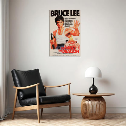 Way Of The Dragon Movie Version 1 Action Comedy Adventure Poster Wall Art Print Home Wall Decor - xonomax