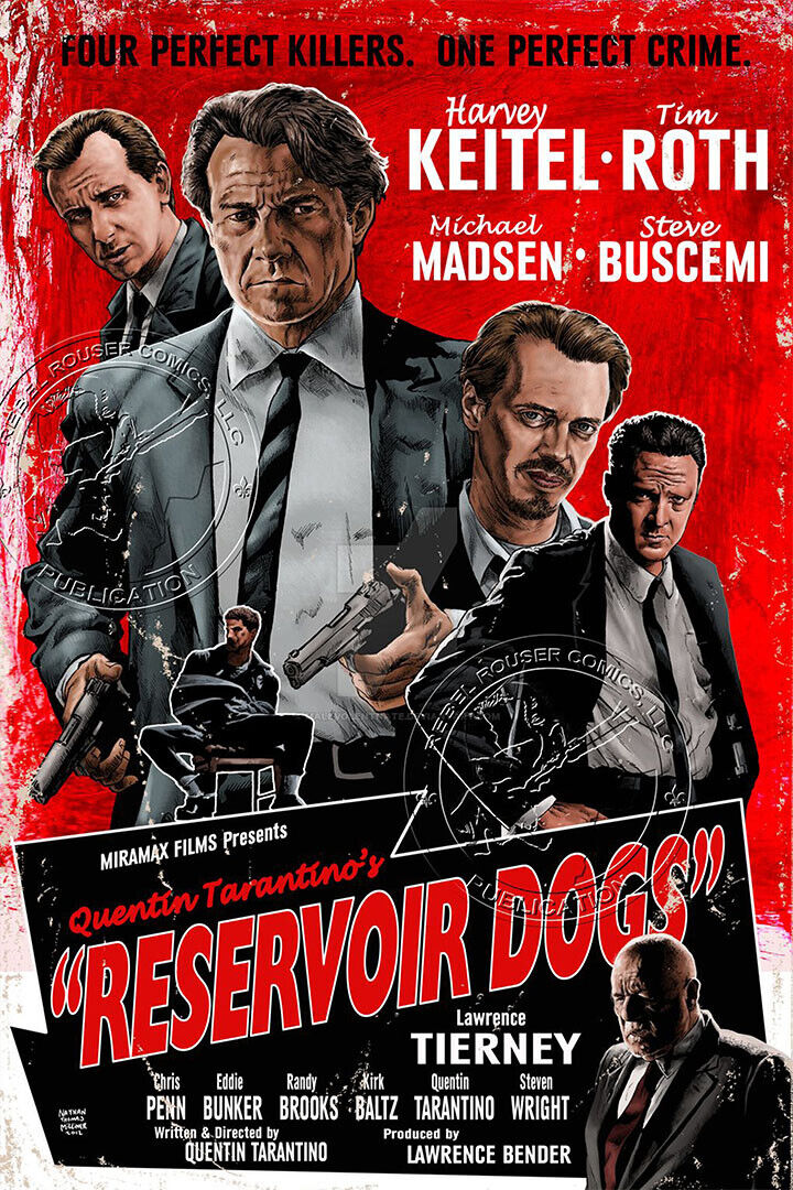 Reservoir Dogs Us Version 2 Movie Thriller Crime Poster Wall Art Print Home Wall Decor - xonomax