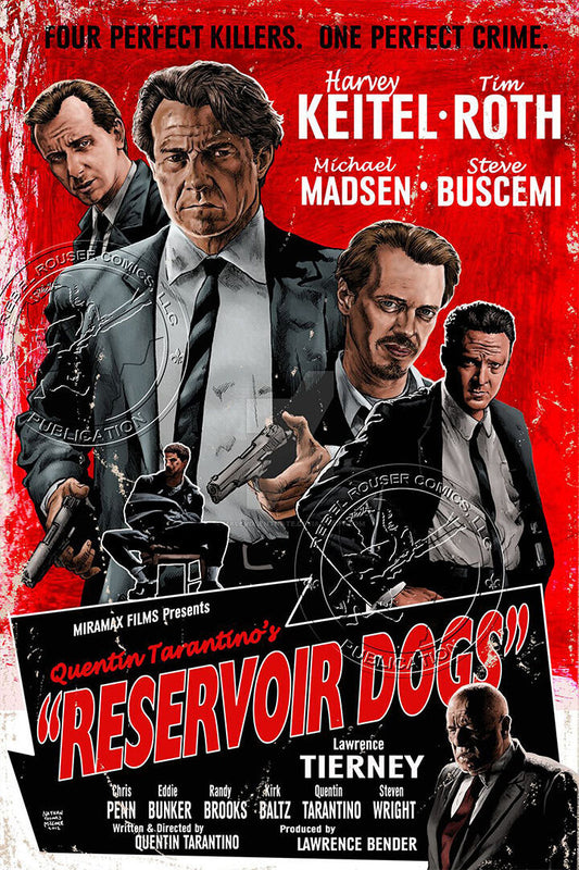 Reservoir Dogs Us Version 2 Movie Thriller Crime Poster Wall Art Print Home Wall Decor - xonomax