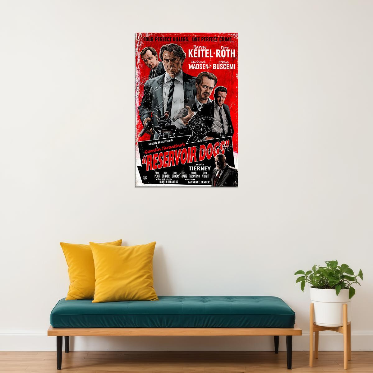 Reservoir Dogs Us Version 2 Movie Thriller Crime Poster Wall Art Print Home Wall Decor - xonomax