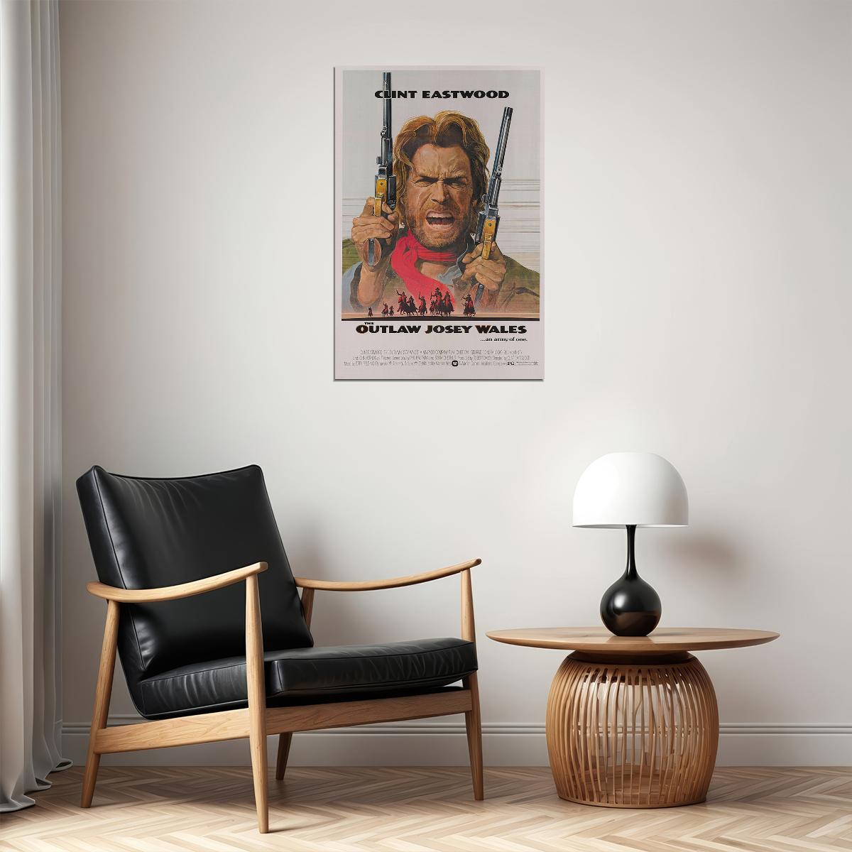 The Outlaw Josey Wales Clint Eastwood Movie Poster Wall Art Print Home Wall Decor - xonomax