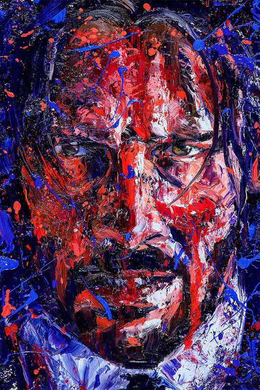 John Wick Movie Crime Action Keanu Reeves Poster Wall Art Print Home Wall Decor