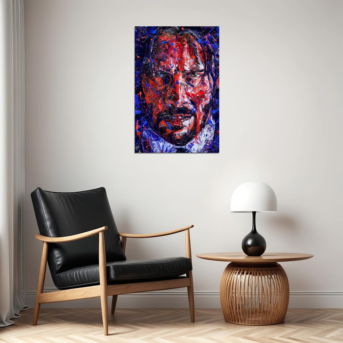 John Wick Movie Crime Action Keanu Reeves Poster Wall Art Print Home Wall Decor