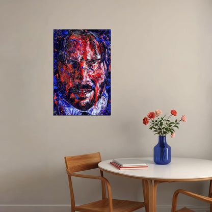 John Wick Movie Crime Action Keanu Reeves Poster Wall Art Print Home Wall Decor