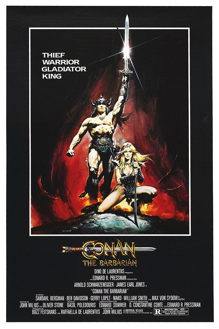 Conan The Barbarian Movie Action Adventure Fantasy Poster Wall Art Print Home Wall Decor - xonomax