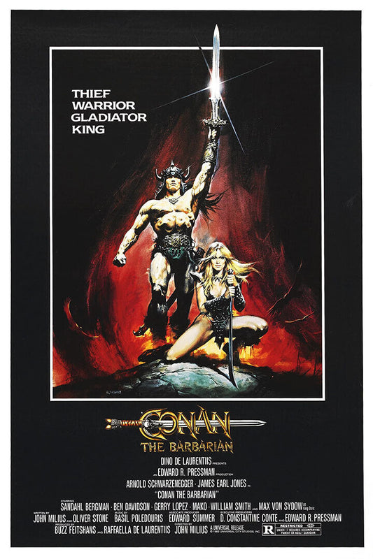 Conan The Barbarian Movie Action Adventure Fantasy Poster Wall Art Print Home Wall Decor - xonomax