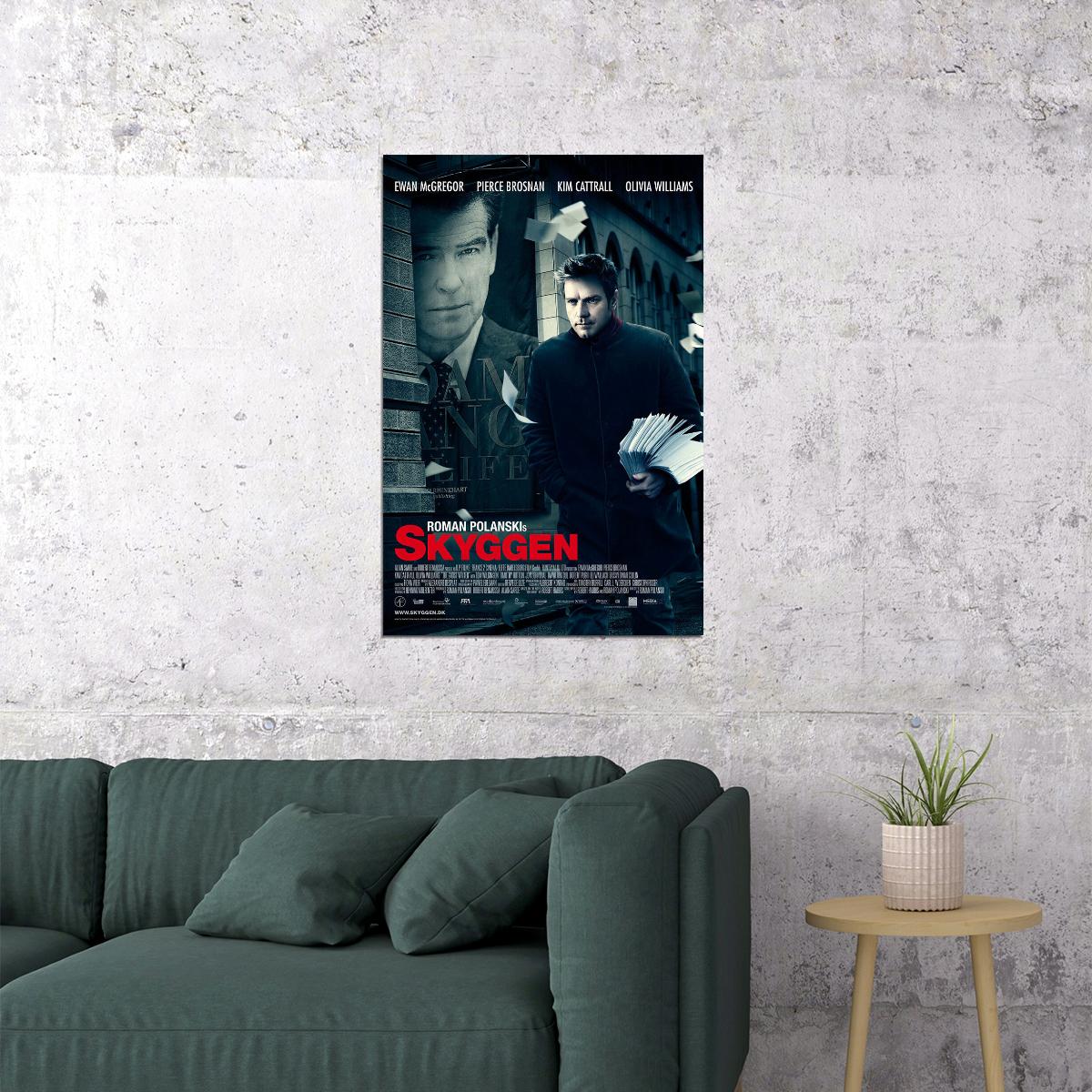 The Ghost Writer Movie Crime Drama Mystery Poster Wall Art Print Home Wall Decor - xonomax