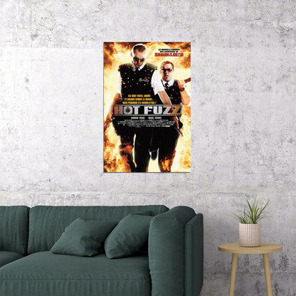 Hot Fuzz Movie Action Comedy Mystery Poster Wall Art Print Home Wall Decor - xonomax