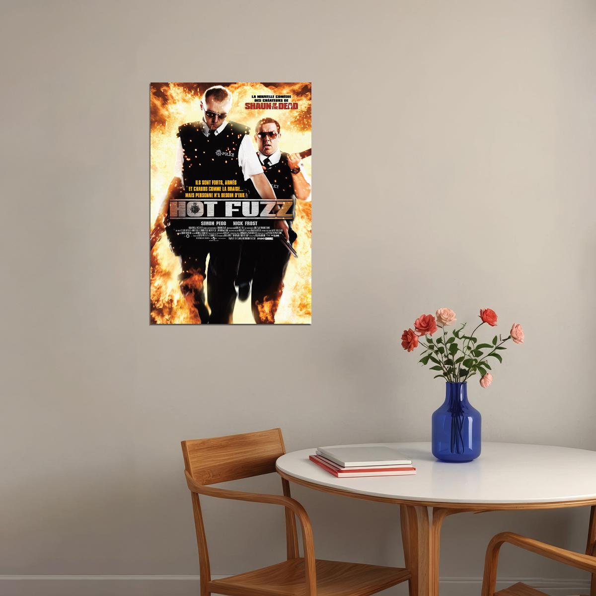 Hot Fuzz Movie Action Comedy Mystery Poster Wall Art Print Home Wall Decor - xonomax