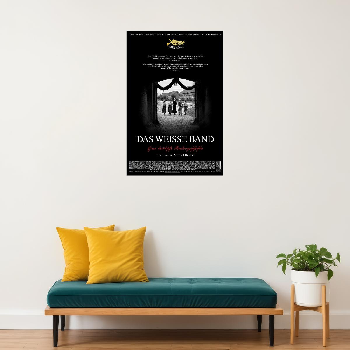 The White Ribbon Movie Drama Mystery Thriller Poster Wall Art Print Home Wall Decor - xonomax