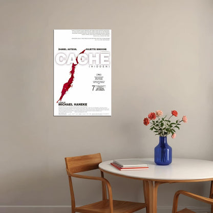Cache Movie Drama Thriller Mystery Poster Wall Art Print Home Wall Decor - xonomax