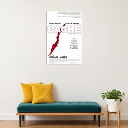 Cache Movie Drama Thriller Mystery Poster Wall Art Print Home Wall Decor - xonomax