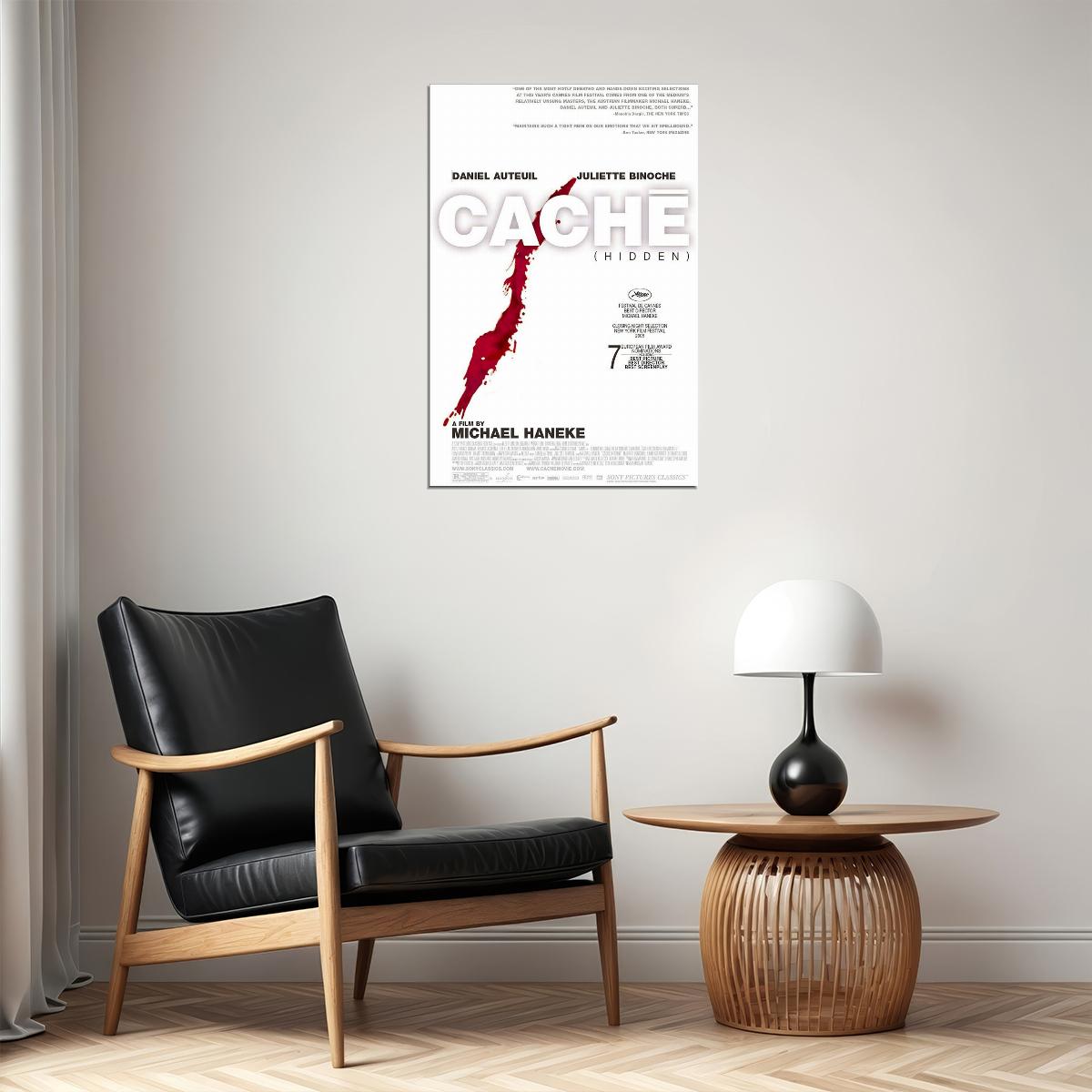 Cache Movie Drama Thriller Mystery Poster Wall Art Print Home Wall Decor - xonomax
