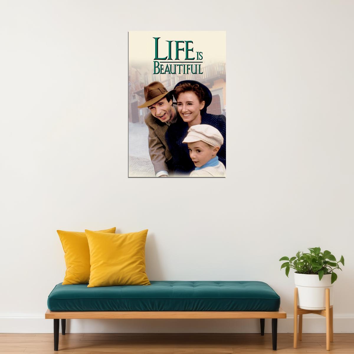 Life Is Beautiful Movie Comedy Drama Romantic Poster Wall Art Print Home Wall Decor - xonomax
