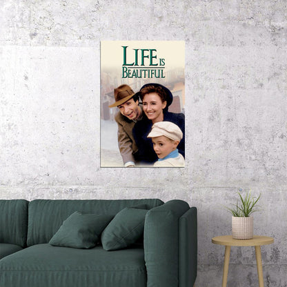 Life Is Beautiful Movie Comedy Drama Romantic Poster Wall Art Print Home Wall Decor - xonomax