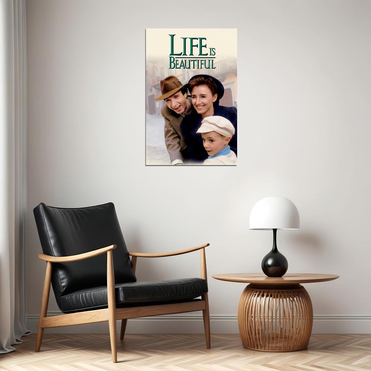 Life Is Beautiful Movie Comedy Drama Romantic Poster Wall Art Print Home Wall Decor - xonomax
