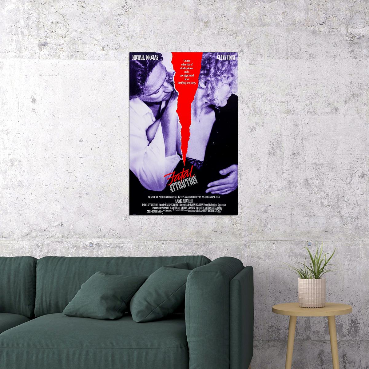 Fatal Attraction Movie Drama Thriller Adventure Poster Wall Art Print Home Wall Decor - xonomax