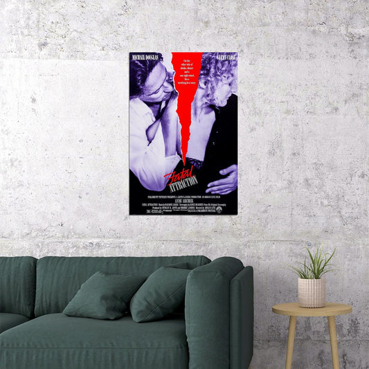 Fatal Attraction Movie Drama Thriller Adventure Poster Wall Art Print Home Wall Decor - xonomax