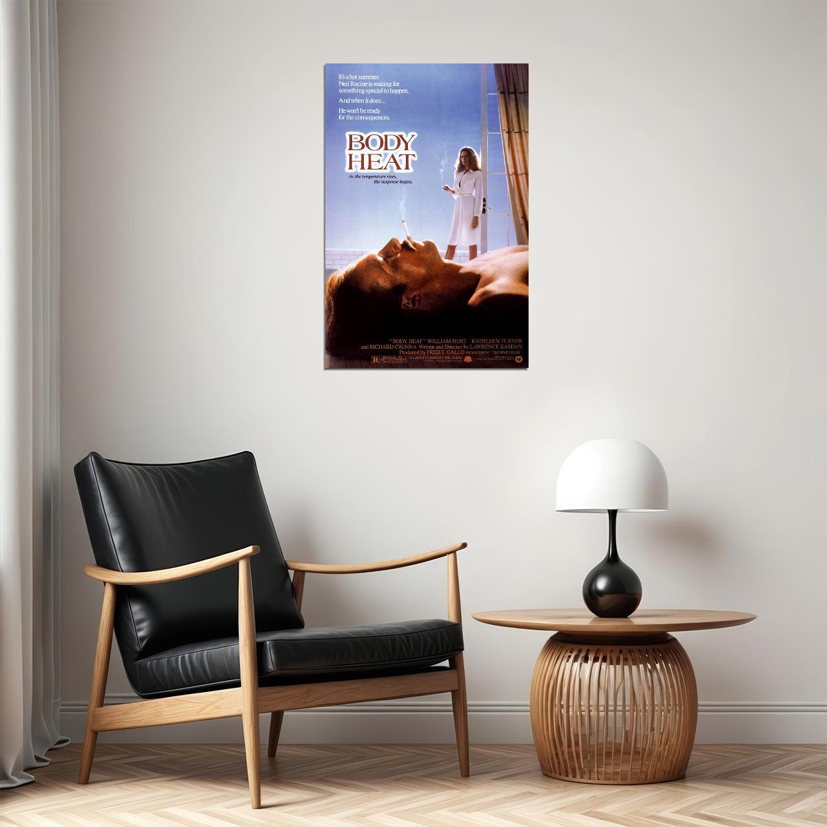 Body Heat Movie Crime Drama Romance Poster Wall Art Print Home Wall Decor - xonomax