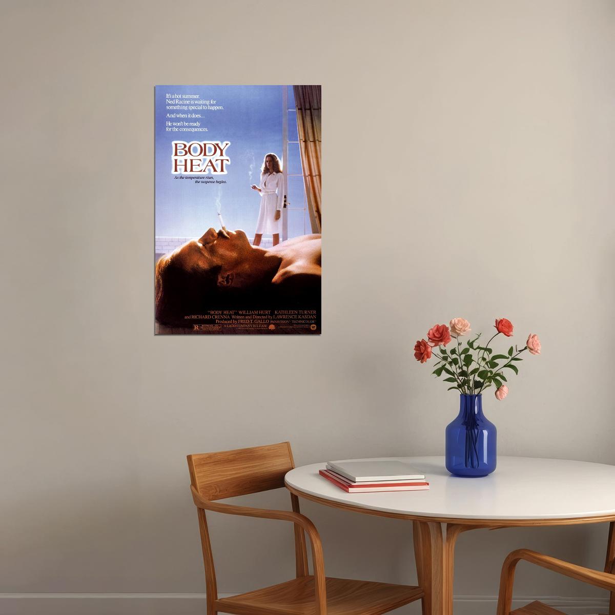 Body Heat Movie Crime Drama Romance Poster Wall Art Print Home Wall Decor - xonomax
