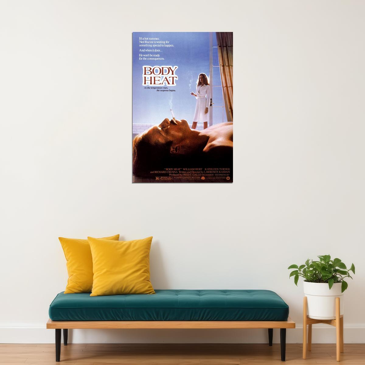 Body Heat Movie Crime Drama Romance Poster Wall Art Print Home Wall Decor - xonomax