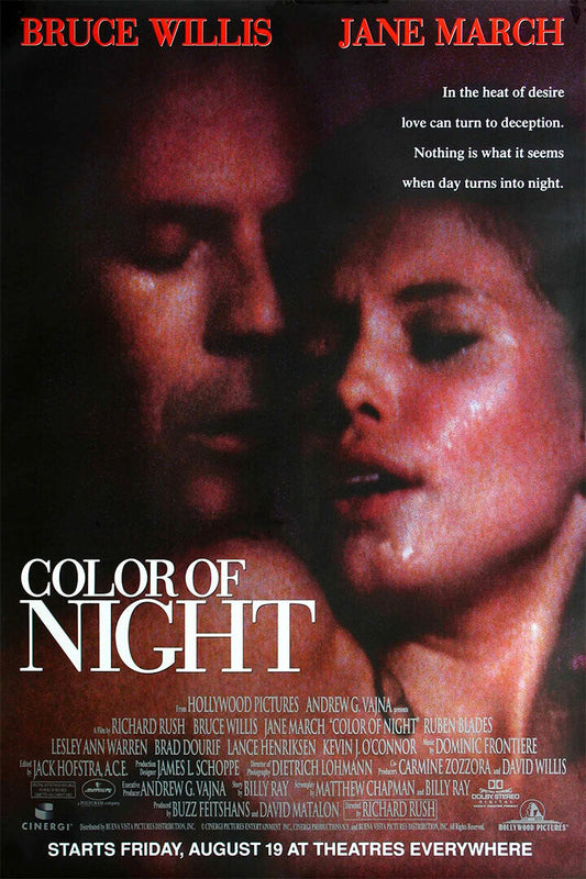 Color Of Night Movie Romance Drama Mystery Poster Wall Art Print Home Wall Decor - xonomax
