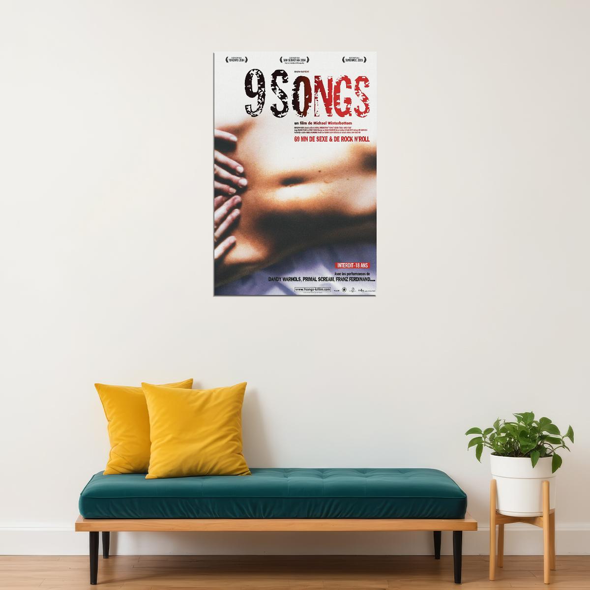 9 Songs Movie Music Romantic Lovely Poster Wall Art Print Home Wall Decor - xonomax