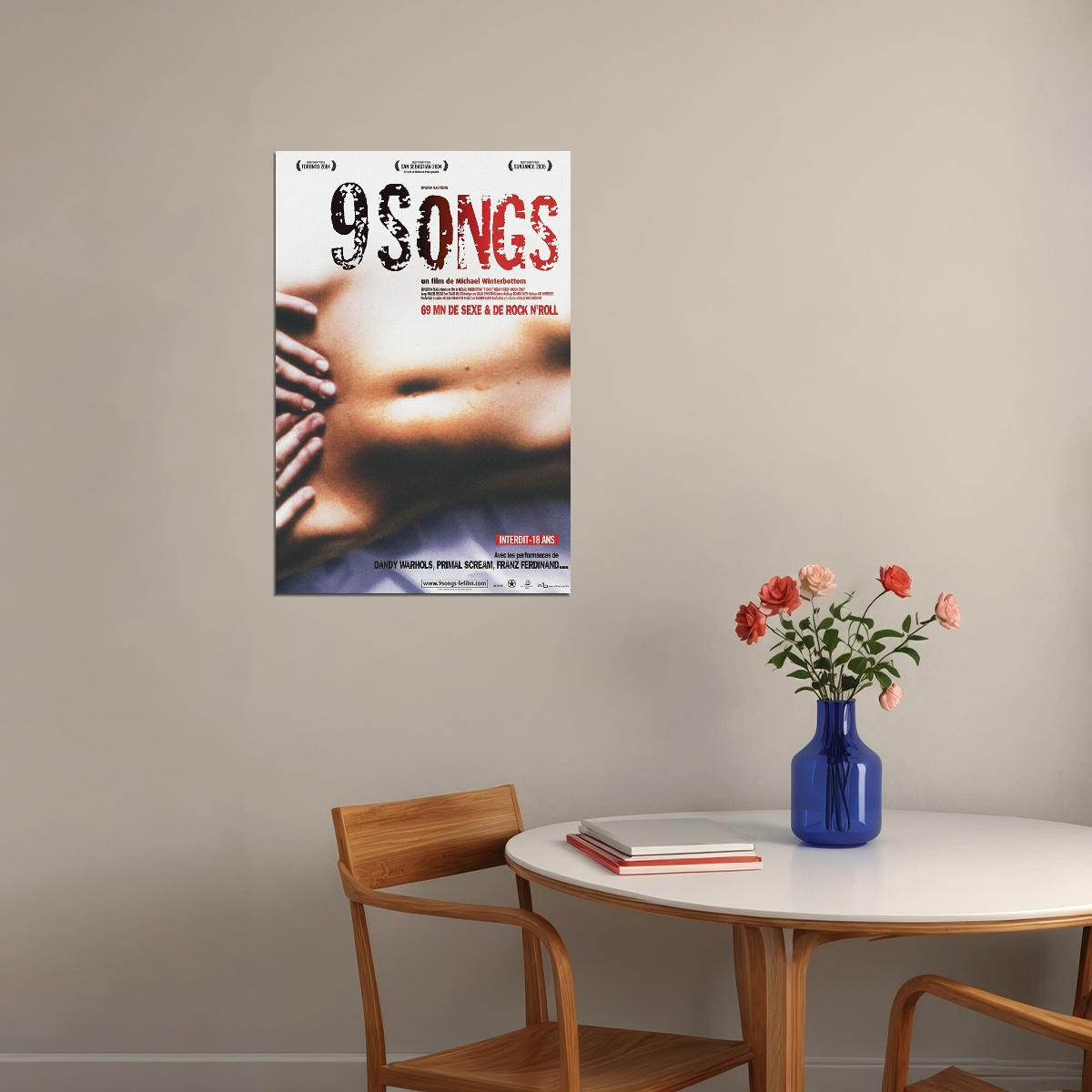 9 Songs Movie Music Romantic Lovely Poster Wall Art Print Home Wall Decor - xonomax