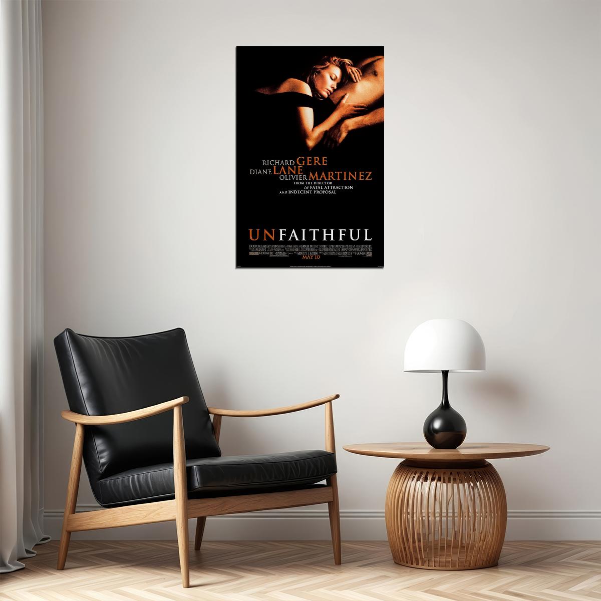 Unfaithful Movie Drama Romantic Thriller Poster Wall Art Print Home Wall Decor - xonomax
