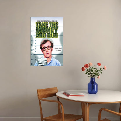 Take The Money And Run Movie Comedy Action Crime Poster Wall Art Print Home Wall Decor - xonomax