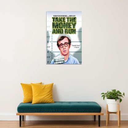 Take The Money And Run Movie Comedy Action Crime Poster Wall Art Print Home Wall Decor - xonomax