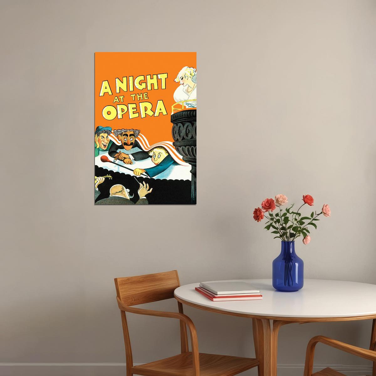 A Night At The Opera Movie Music Comedy Musical Poster Wall Art Print Home Wall Decor - xonomax