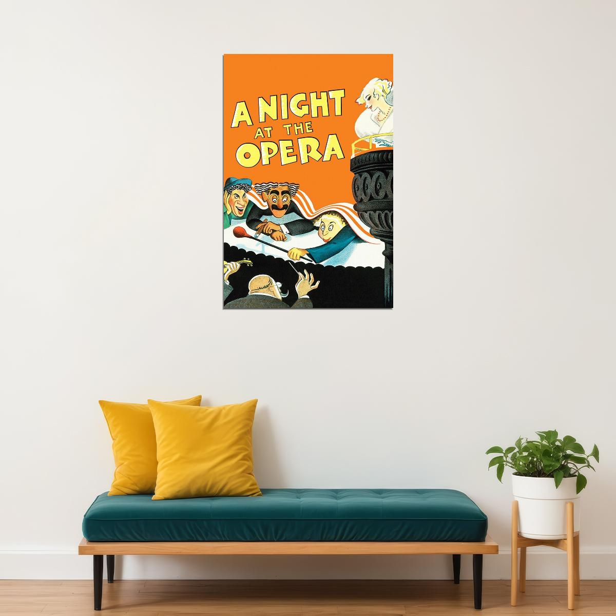 A Night At The Opera Movie Music Comedy Musical Poster Wall Art Print Home Wall Decor - xonomax