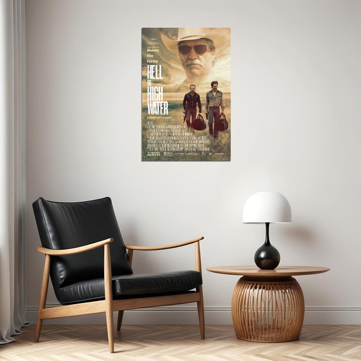 Hell Or High Water Movie Crime Drama Thriller Poster Wall Art Print Home Wall Decor - xonomax