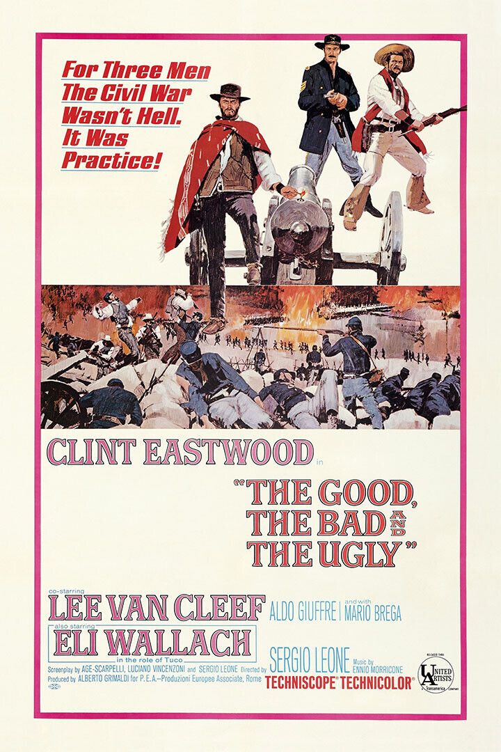 The Good The Bad The Ugly Movie Adventure Excitement Poster Wall Art Print Home Wall Decor - xonomax