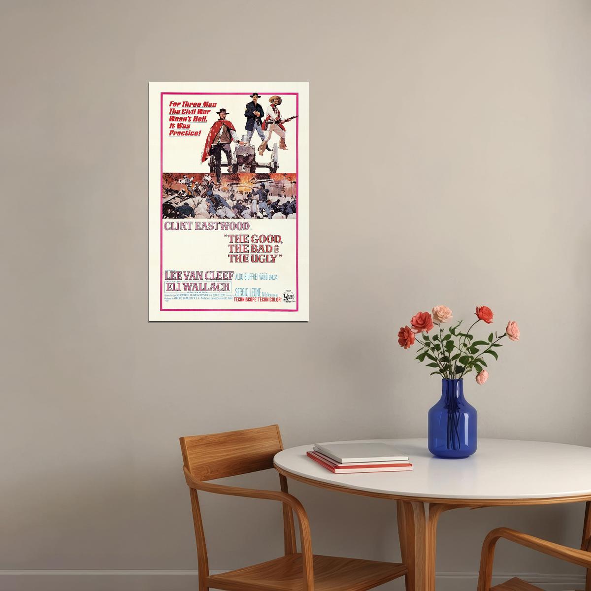 The Good The Bad The Ugly Movie Adventure Excitement Poster Wall Art Print Home Wall Decor - xonomax