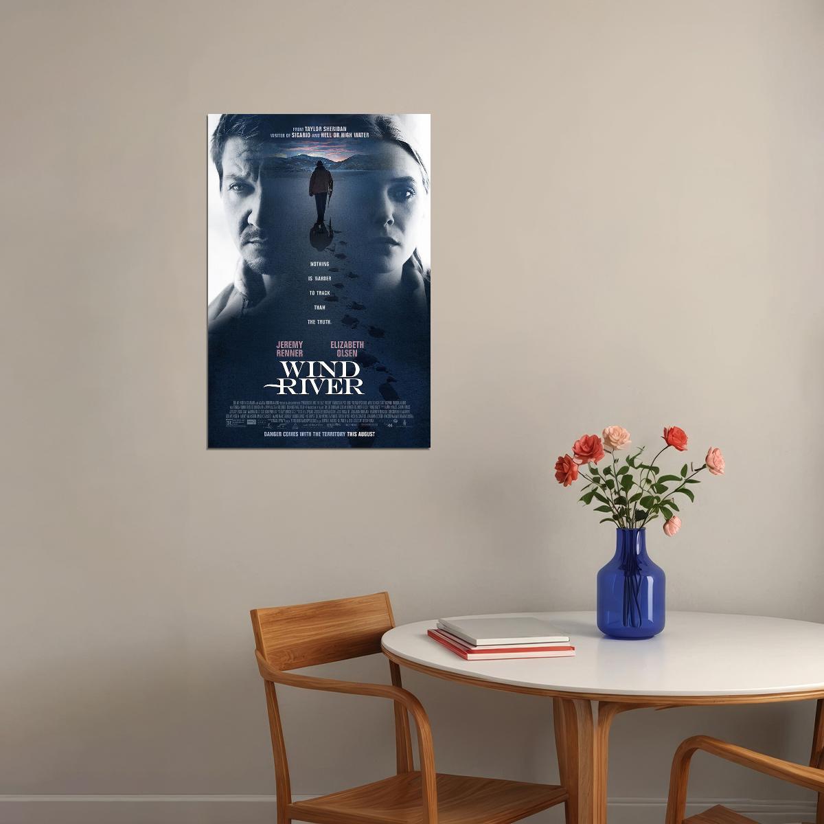Wind River Movie Crime Drama Mystery Poster Wall Art Print Home Wall Decor - xonomax