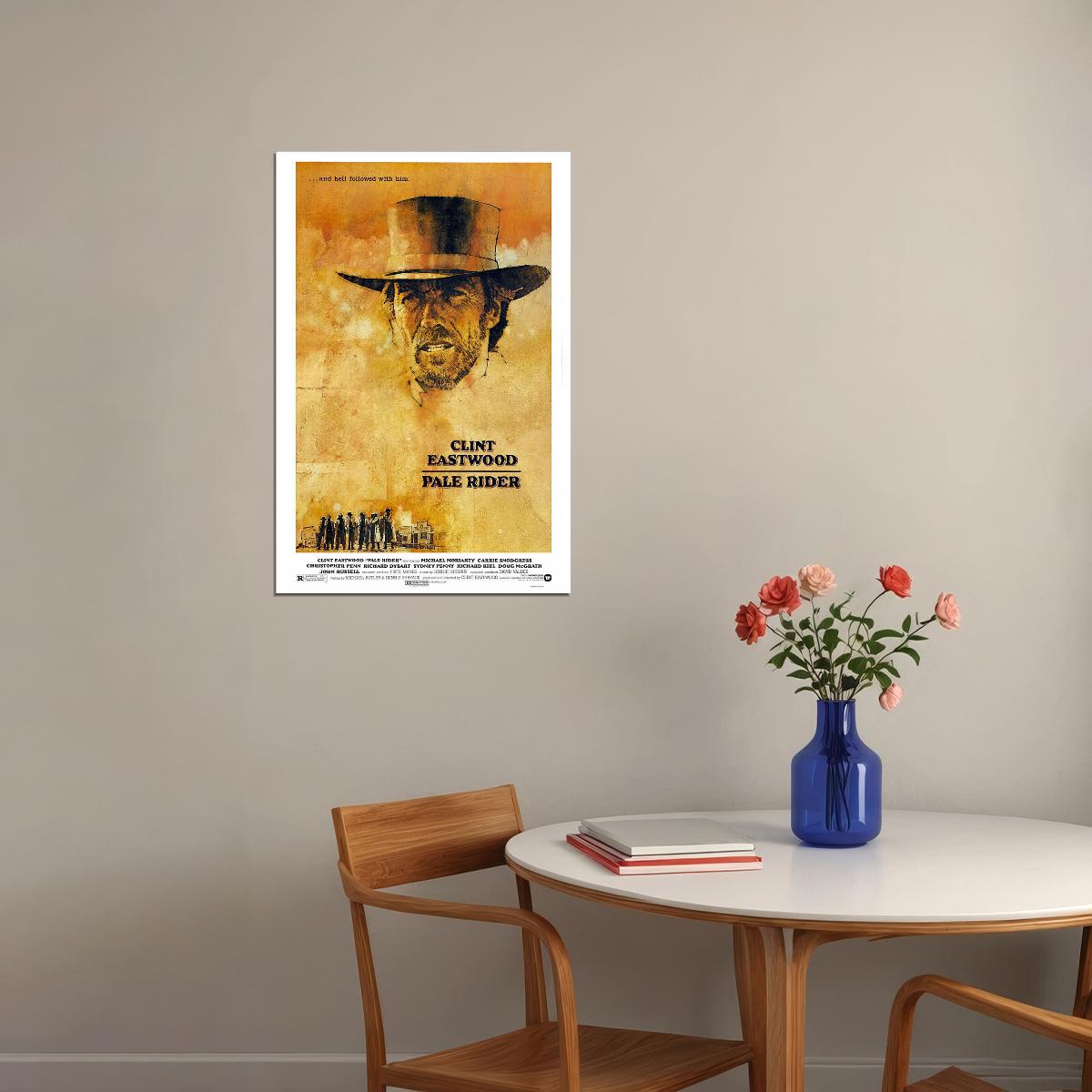 Pale Rider Movie Drama Western Adventure Poster Wall Art Print Home Wall Decor - xonomax