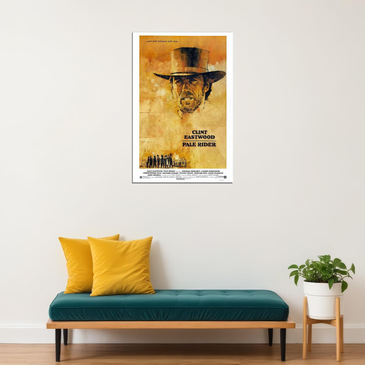 Pale Rider Movie Drama Western Adventure Poster Wall Art Print Home Wall Decor - xonomax