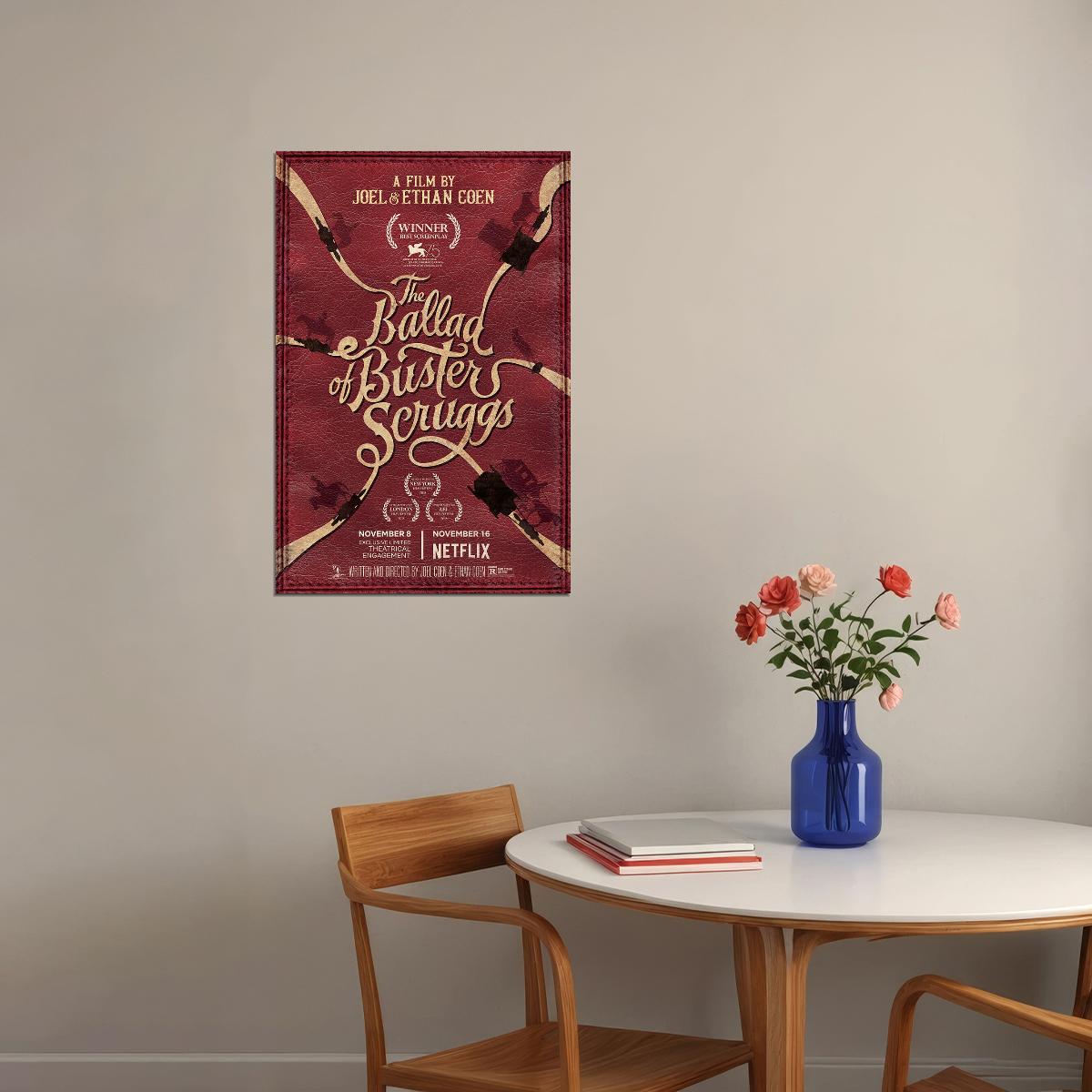 The Ballad Of Buster Scruggs Movie Musical Comedy Drama Poster Wall Art Print Home Wall Decor