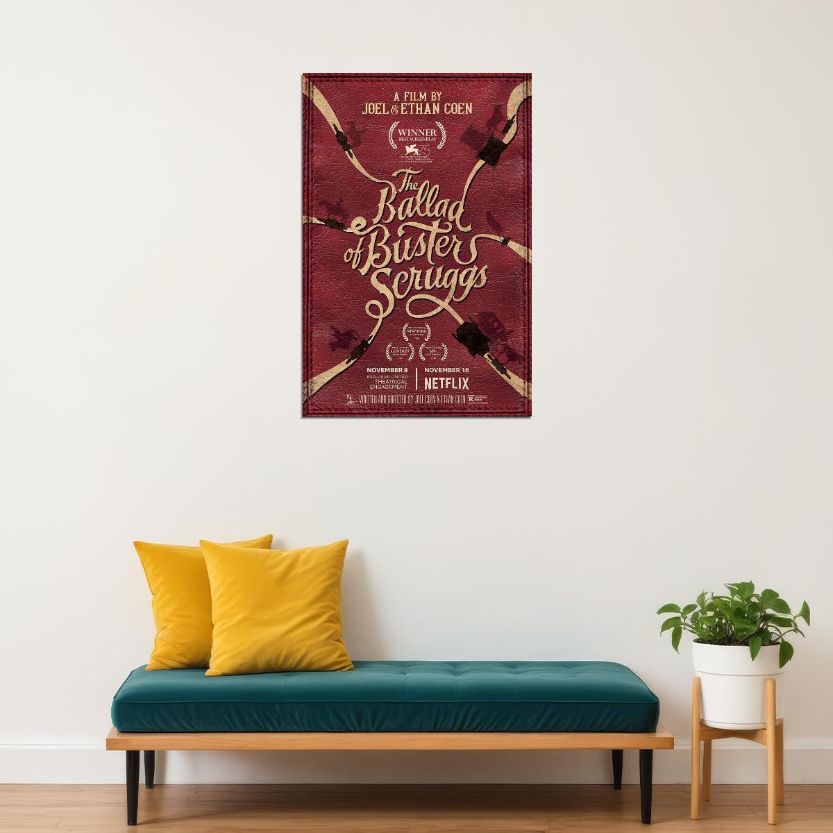 The Ballad Of Buster Scruggs Movie Musical Comedy Drama Poster Wall Art Print Home Wall Decor