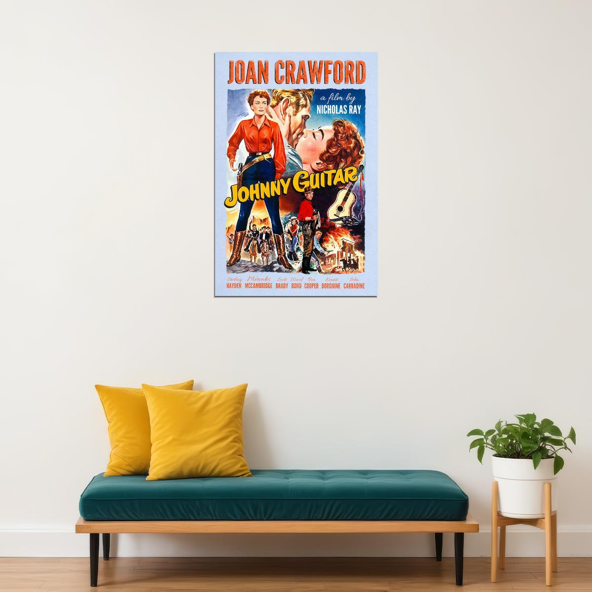 Johnny Guitar Movie Drama Western Adventure Poster Wall Art Print Home Wall Decor